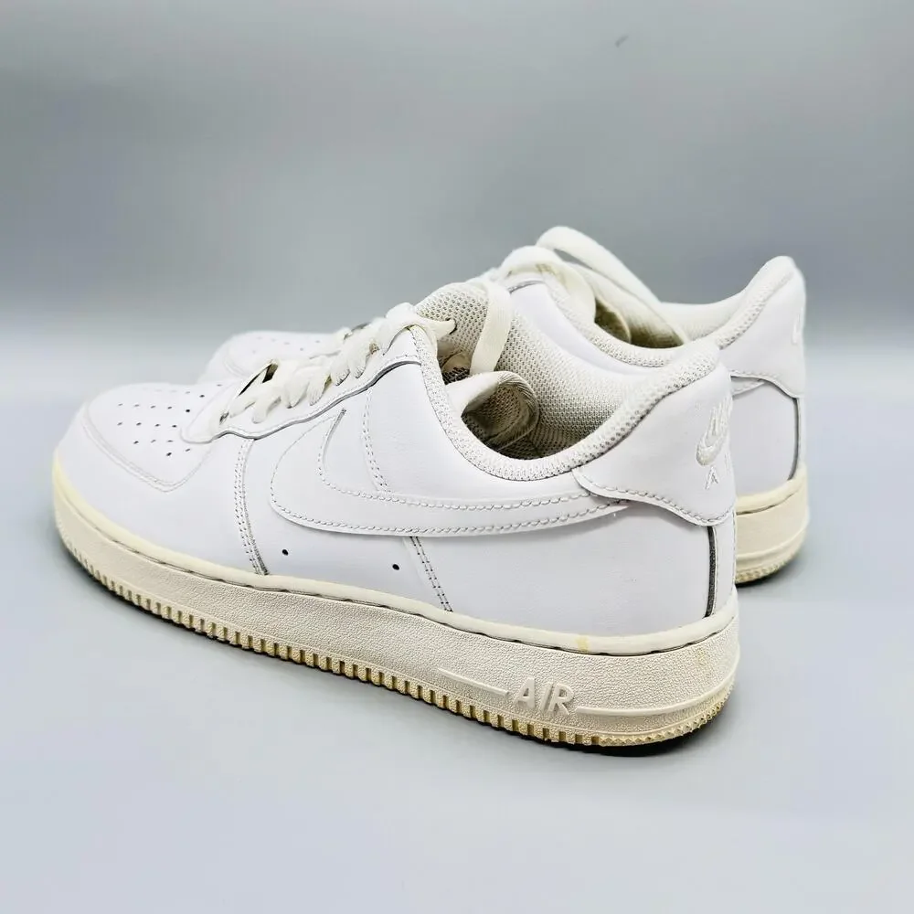 Nike Shoes Mens 8 White Leather Air Force 1 Low Classic Basketball Sneakers